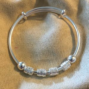 Pure Silver Bangle Bracelets